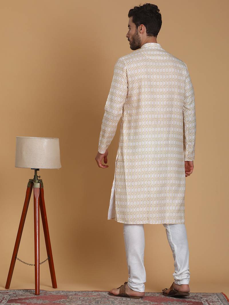Tabard Kurta and Churidar Set For Men