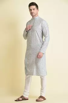 Tabard Kurta and Churidar Set For Men