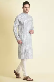Tabard Kurta and Churidar Set For Men