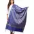 Banjara India Women's Banarasi Kora Silk Zari Dupatta - Curly-Blue