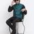 Boys Black Silk Blend Kurta and Churidar with Jacquard Green Nehru Jacket