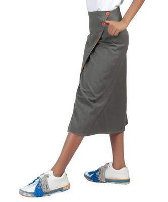 Multi Colour Reversible Wrap Skirt 3