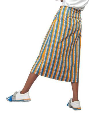 Multi Colour Reversible Wrap Skirt 7