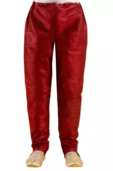 Gold embroidered silk boys-kurta-pyjama
