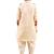 Fawn plain cotton boys-kurta-pyjama