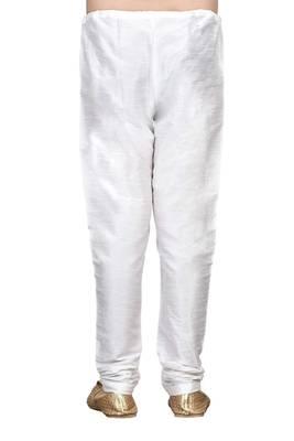 Grey embroidered silk boys-kurta-pyjama 4