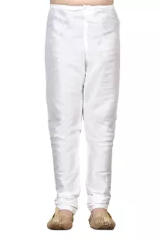 Pink embroidered silk boys-kurta-pyjama