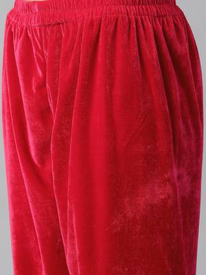 Velvet yellow and pink suit set (set of 2) 3