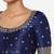 Salwar Studio Women's Navy Blue Silk Blend Embroidered Readymade Saree Blouse