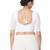 Salwar Studio Women's White Georgette Embroidered Readymade Saree Blouse