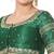 Salwar Studio Women's Green Silk Blend Embroidered Readymade Saree Blouse