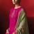 Awesome pure rayon winter wear pink embroidered salwar suit
