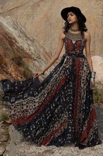 Ombre Poppy Maxi Dress