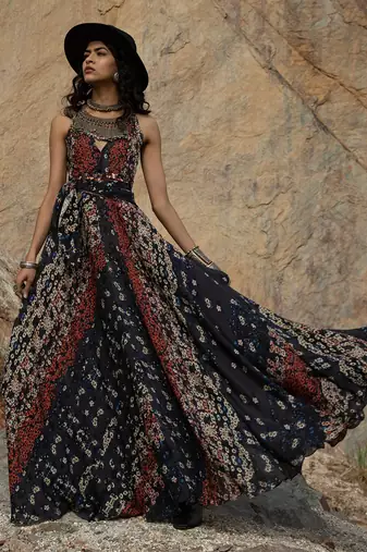 Ombre Poppy Maxi Dress
