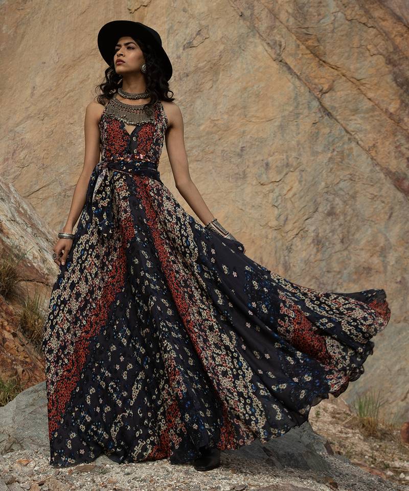 Ombre Poppy Maxi Dress