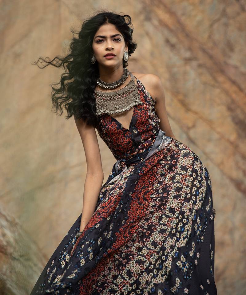 Ombre Poppy Maxi Dress