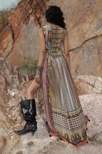 Tropical Bliss Kaftan Maxi Dress