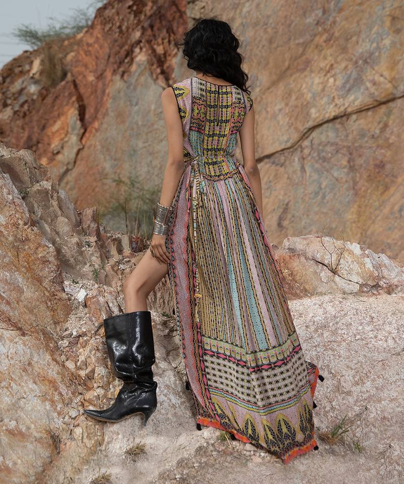 Tropical Bliss Kaftan Maxi Dress