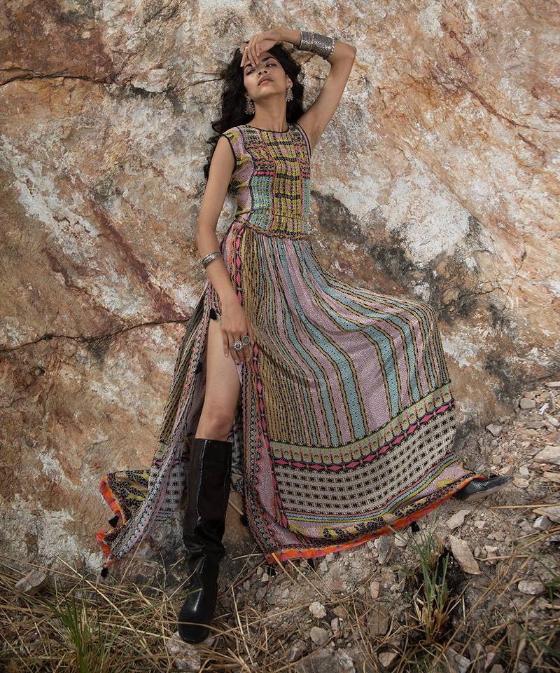 Tropical Bliss Kaftan Maxi Dress