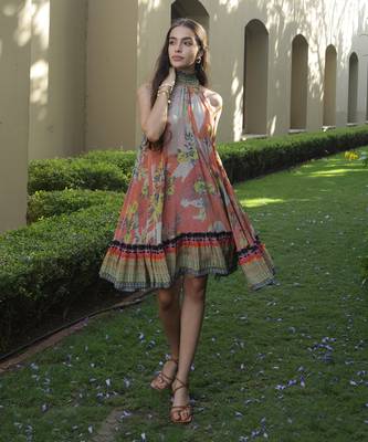 Sundown Halter Neck Dress 1