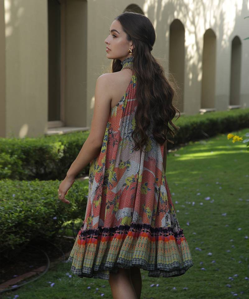 Sundown Halter Neck Dress