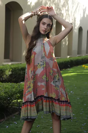 Sundown Halter Neck Dress