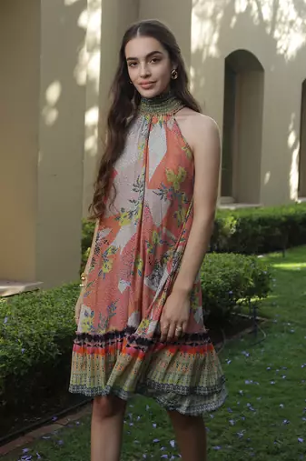 Sundown Halter Neck Dress