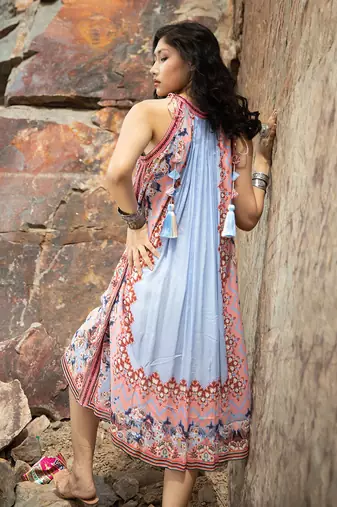 Indigo Botanica Tunic Dress