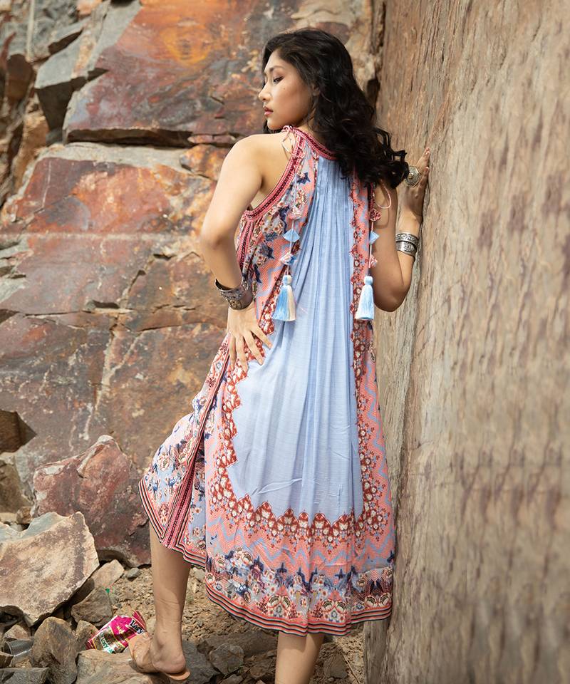 Indigo Botanica Tunic Dress