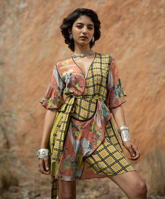 Tropical Bliss Tunic Wrap Dress 1