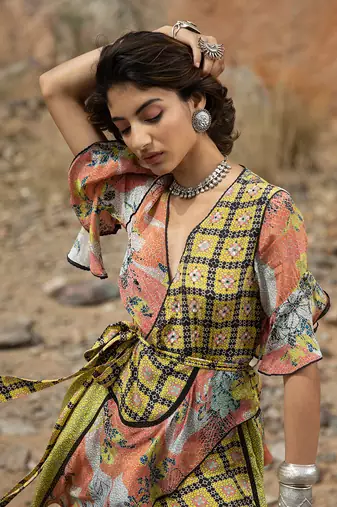 Tropical Bliss Tunic Wrap Dress