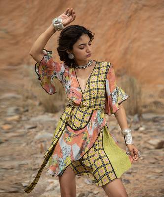 Tropical Bliss Tunic Wrap Dress 4