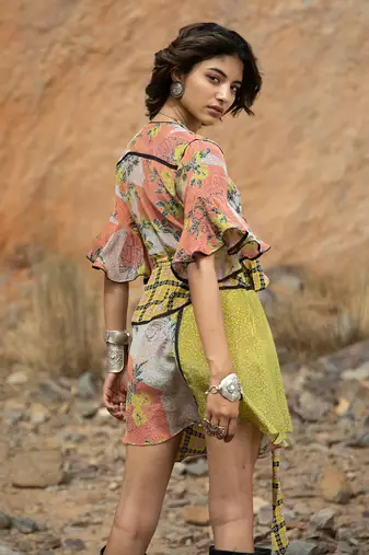 Tropical Bliss Tunic Wrap Dress