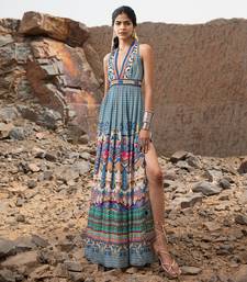 Tile Florid Maxi Dress