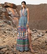 Tile Florid Maxi Dress
