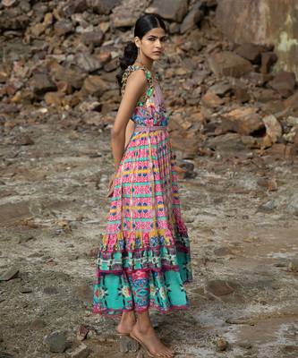 Pinkbloom Tieredmaxi Dress 3
