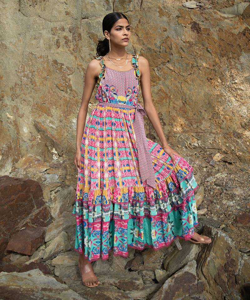 Pinkbloom Tieredmaxi Dress