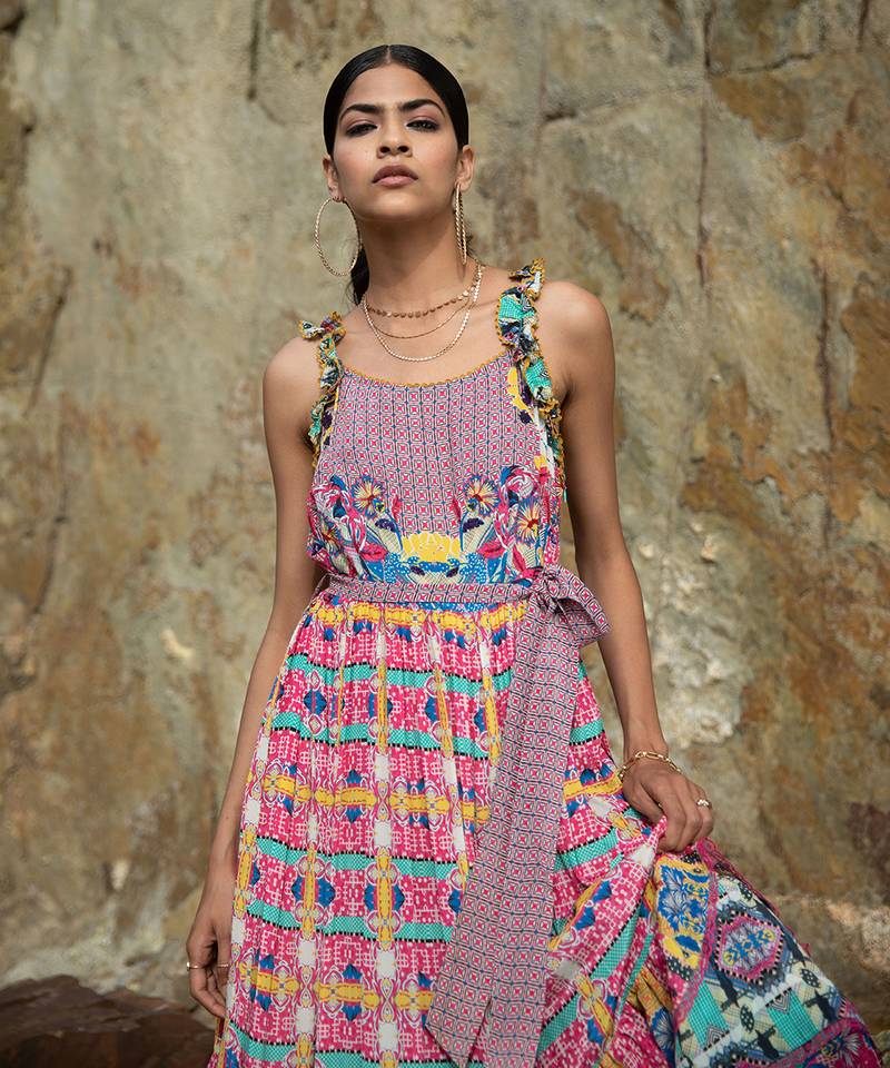 Pinkbloom Tieredmaxi Dress