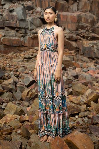 Oceanripple Maxi Dress