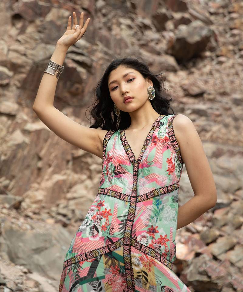 Colorinvert Maxi Dress