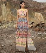 Paisley Art Halter Maxi Dress