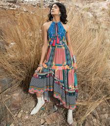 Tile Florid Maxi Dress