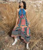 Tile Florid Maxi Dress