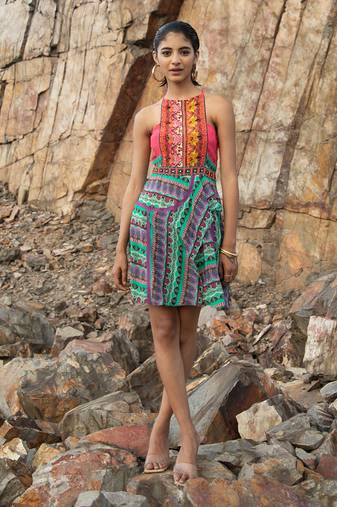 Greengalleria Border Tunic Dress