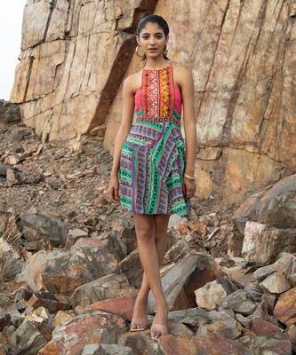 Greengalleria Border Tunic Dress 1