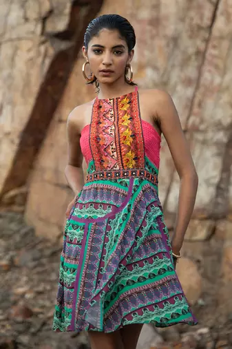 Greengalleria Border Tunic Dress