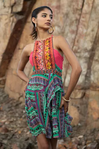 Greengalleria Border Tunic Dress