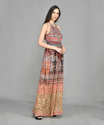 Nordic Halter Maxi Dress 1