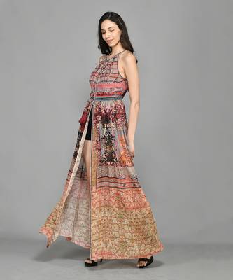 Nordic Halter Maxi Dress 4
