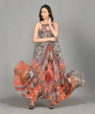 Nordic Halter Maxi Dress 1